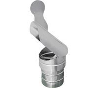 CAPPELLO A PAPPAGALLO CON BASE TONDA ZINCATO Diam 120