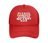 Cappello a rete con cappuccio e scritta "Per favore, prendimi con la lingu