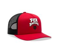 Cappello a rete fox trucker racewear rosso