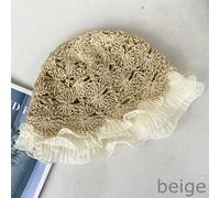 Cappello A Secchiello All'Uncinetto Fatti A Mano Per Donna Con Bordo Ruffle Cavo