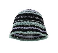 Cappello a secchiello anti-sole in pizzo da donna per la primavera, per il pendolarismo, il campeggio, cappello da pescatore con motivo a righe per la fidanzata, cappelli da donna, cappello per testa