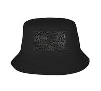 Cappello a Secchiello con Illustrazione Astratta di Scienza e Chimica, Stampa 3D, per Uomo e Donna, Pieghevole, con Protezione Solare, Reversibile, Ideale per la Pesca e l'escursionismo.