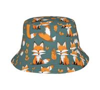 Cappello a Secchiello Estivo Yellow Fox, Cappello da Sole Estivo Unisex per Viaggi, Adatto a Donne, Uomini e Adolescenti.