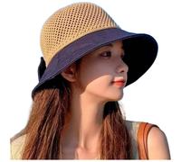 Cappello a secchiello in poliestere da donna stile coreano larga 9,5 cm pro