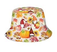 Cappello a secchiello per il Giorno del Ringraziamento con tacchino per uomo e donna, cappelli carini per il Giorno del Ringraziamento, cappello da pescatore per viaggi all'aperto e in spiaggia.