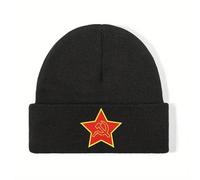 Cappello a Stella a Cinque Punte per Uomini e Donne Cappello Acrilico Taglia Unica perautunno con Calore Inter-Calore Unisex Versatile