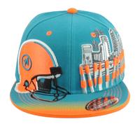 Cappello A Strisce Piatto Per Adulti Con Tema Miami Florida Dolphins