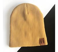 Cappello a tinta unita per bambini - Giallo