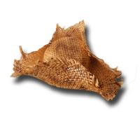 Cappello a tricorno di paglia anticato intreccio largo