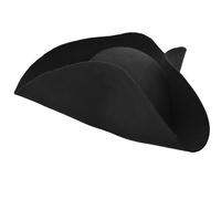 Cappello a tricorno feltro di lana artigianale sguarnito