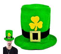 Cappello a tuba verde Leprechaun Top a Tema Folletto Leprechaun Irlandese