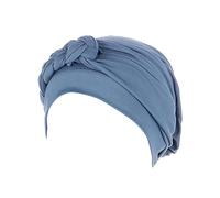 Cappello a turbante da donna, in treccia, copricapo Chemo, prelegato, berretto per il sonno, alla moda, morbido, leggero, per il cancro e la perdita dei capelli, 2025, Azzurro, Taglia unica