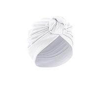 Cappello a turbante da donna per capelli musulmani 47, bianco, Taglia unica