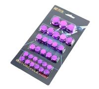 Cappello a vite per moto, set da 30 pezzi, 5 colori, copribulloni decorativi, per scooter, antiruggine, vestibilità universale e regolazione estetica