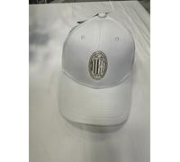 Cappello Ac MILAN ufficiale Con Visiera Cotone 100% Baseball Bianco Rossonero