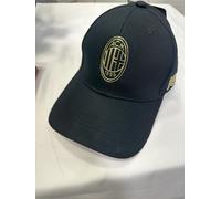 Cappello Ac MILAN Ufficiale Con Visiera Cotone 100% Baseball Rosso Nero