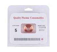 Cappello al plasma - Protettore di rame resistente, 5 pezzi Sostituzione per utensili taglio del plasma atti per rame in alluminio in acciaio inossibile in acciaio a carbonio