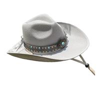 Cappello alla moda unisex Streetwear Denims Trendy Western Headwear per proteggere dal sole e stili attività all'aperto Western, grigio, Taglia unica