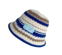 Cappello alla pescatora lavorato a maglia, morbido e caldo, alla moda, stile per lo shopping dei pescatori, per il tragitto quotidiano, autunno, E, Taglia unica