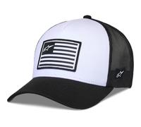 Cappello Alpinestars Flag Snap bianco-nero