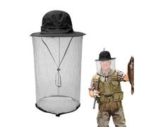 Cappello anti- - Protezione per la testa della zanzara a vela, copricapo traspirante con copertura per il collo con cordino, da per arrampicata campeggio e giardinaggio