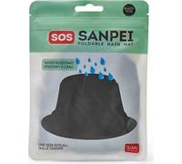 Cappello antipioggia pieghevole, Sos Sanpei Foldable Rain Hat - Black