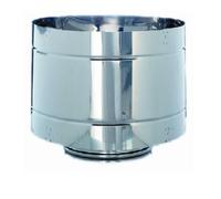 CAPPELLO ANTIRIFLUSSO DOPPIA PARETE COIBENTATO ACCIAIO INOX PER CAMINI ESTERNI