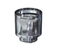CAPPELLO ANTIRIFLUSSO F/M INOX DOPPIA PARETE Ø130/180 mm