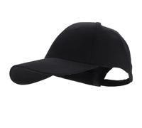 Cappello Antiurto da Baseball Nero per Uomo e Donna, Interno | Protezione Uv, Riduce la Pressione su Testa e Collo, Tessuto Nero, Uso Indoor e Assemblaggio Auto