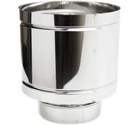 CAPPELLO ANTIVENTO FUMAIOLO STUFA A PELLET ACCIAIO INOX D° 200 mm CANNA FUMARIA