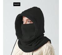 Cappello antivento Invernale per ciclismo con maschera da sci unisex e scaldacollo termico sportivo all'aperto. Maschera antivento e Cappello da sci nero per attività all'aperto e protezione del collo