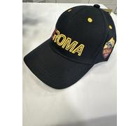 Cappello AS ROMA Ufficiale Con Visiera Cotone Ricamato Baseball Originale Nero