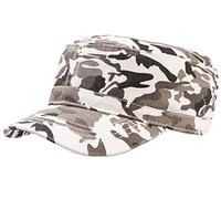 Cappello Atlantis Tank Army Militare Cappellino Berretto Esercito per Uomo Donna (Militare Bianco)