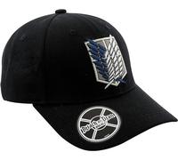Cappello Attack on Titan Scout Symbol logo black curved bill Cap Hat ABYStyle