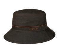 Cappello Avasun Waxed Cotton Bucket by Stetson marrone scuro L (58-59 cm)
