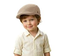 Cappello Bambino Coppola da Sole Berretto Piatto Baschi Traspirante cap alla Moda retrò Berretto Cappello da Spiaggia Pieghevole a Tesa Larga per Ragazzi Ragazze 3-16 Anni
