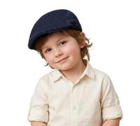 Cappello Bambino Coppola da Sole Berretto Piatto Baschi Traspirante cap alla Moda retrò Berretto Cappello da Spiaggia Pieghevole a Tesa Larga per Ragazzi Ragazze