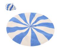 Cappello basco a righe da donna: cappello da pittore vintage in cotone francese