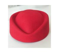 Cappello basco da donna di alta qualitÃ , a goccia, elegante, per hostess, hostess di volo, cappello a scatola,