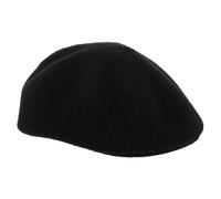 Cappello basco francese vintage: berretto da donna in stile newsboy nero -