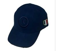 Cappello baseball in alcantara blu con logo e scudetto ssc napoli