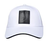 Cappello Baseball Junior Bianco con Logo in Pelle e Ricamo, Prodotto Ufficiale Juventus 133192 Junior