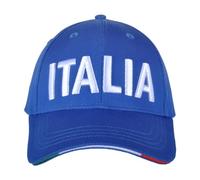 Cappello Baseball Navy con Ricamo Bianco 100% CO Italia