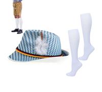 Cappello bavarese - non tessuto comodo per feste, cappelli tedeschi originali per travestimento cosplay | per donne, uomini, ragazzi, festival, feste, spettacoli, danza, cosplay,