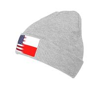 Cappello Beanie American Flag And Polish Flag pour Homme Et Femme Morbidi Protéger La Coiffure Elastici Les Jours Froids per Running Invernale Freddo
