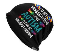 Cappello Beanie Autism Awareness I'm Not Misbehaving I Have Autism Le Sport Elastici L'Extérieur Stiloso Les Jours Froids per Freddo All'Aperto Lo Sport