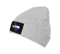Cappello Beanie Colorado Flag Texas Outline pour Homme Et Femme Leggero Le Sport Traspiranti Protéger La Coiffure per Lo Sport All'Aperto Freddo