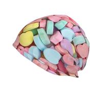 Cappello Beanie Cute Candy Hearts Le Sport Morbidi pour Homme Et Femme Elastici Protéger La Coiffure per All'Aperto Freddo Running