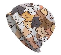 Cappello Beanie Cute Kitten Cat Cappello Moda Casual Caldo Slouchy Berretto Lavorato A Maglia per Uomo Donna