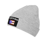 Cappello Beanie Faded Puerto Rico Flag L'Extérieur Morbidi Protéger La Coiffure Leggero pour Homme Et Femme per All'Aperto Freddo Invernale